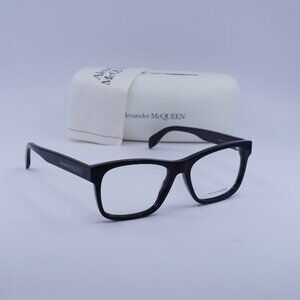 Alexander McQueen AM0307O 001 Square Eyeglasses 55mm - Black